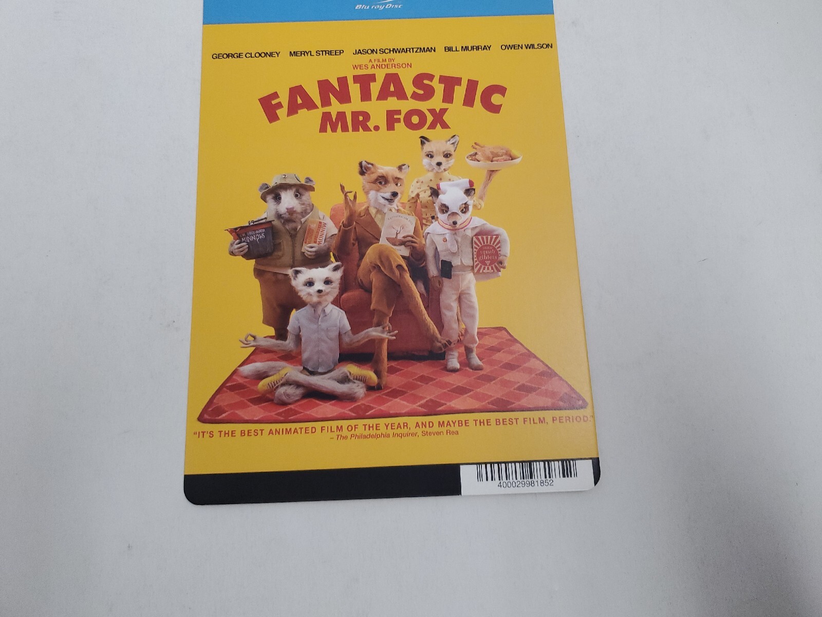 Fantastic Mr.Fox BLOCKBUSTER BLU-RAY BACKER CARD ONLY 5.5″X8″