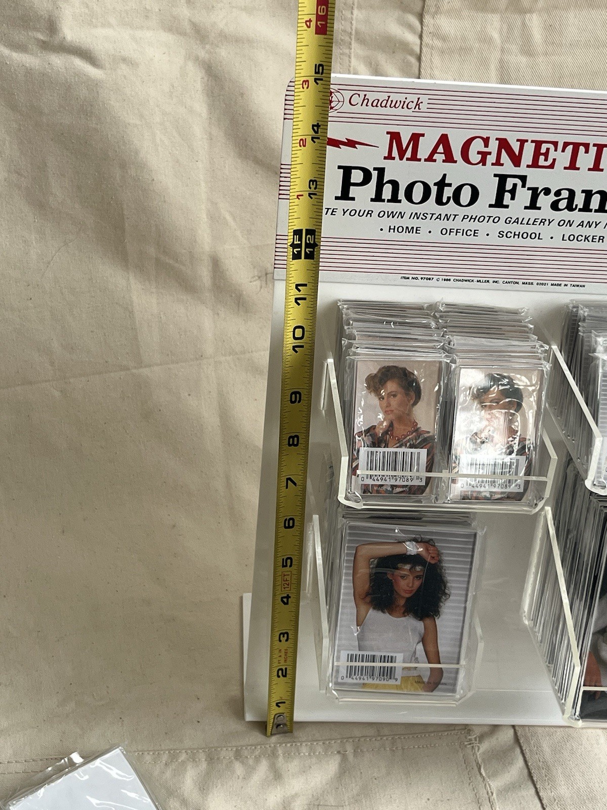 Vintage Store Display Rack Chadwick Magnetic Photo Frames Lot Countertop Sign