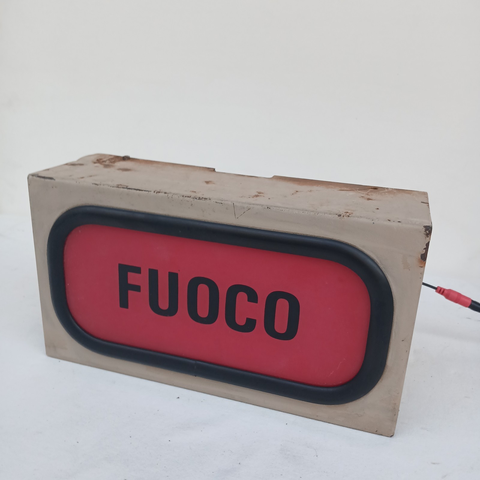 60s/70s Vintage Modernism FIRE ALARM Light Sign