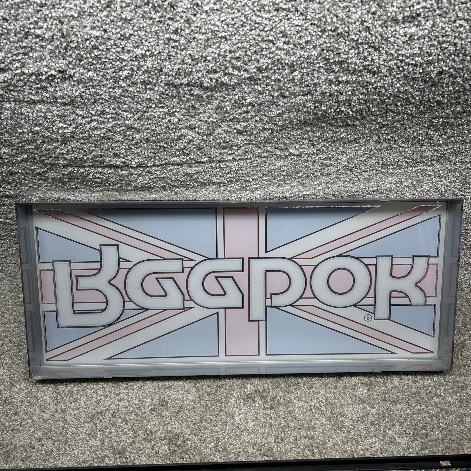 Vintage Reebok Framed Light Display Retail Sign 80s 90s Tested Works EUC