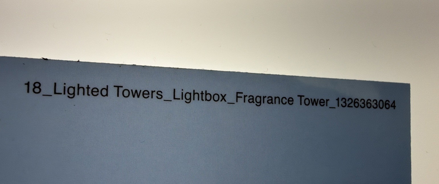 Gucci Flora Gorgeous Gardenia Retail Display Insert Light‑Box Fragrance Insert