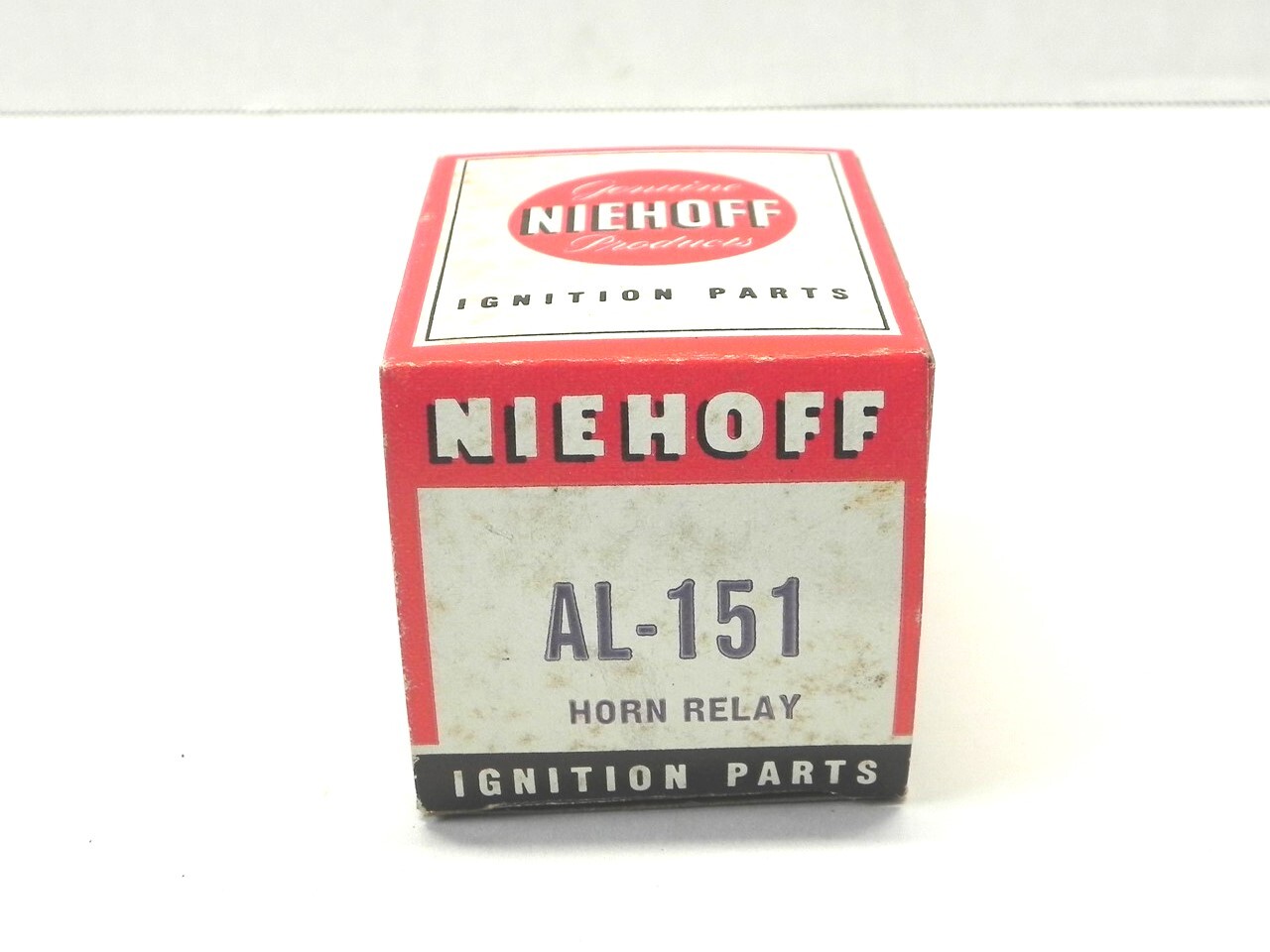 VINTAGE NIEHOFF IGNITION PARTS DISPLAY BOX *BOX ONLY #1120 2.75″x2.25″x2.25″ NEW