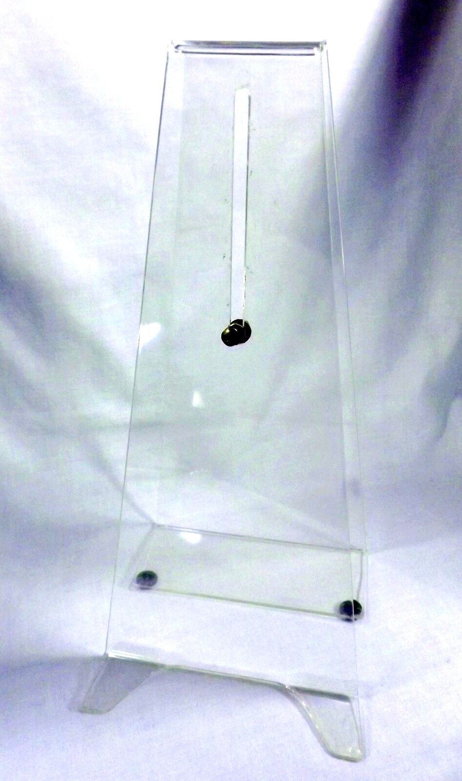 Clock display stand only acrylic plastic for wall clock set of 2 Vintage CQ009