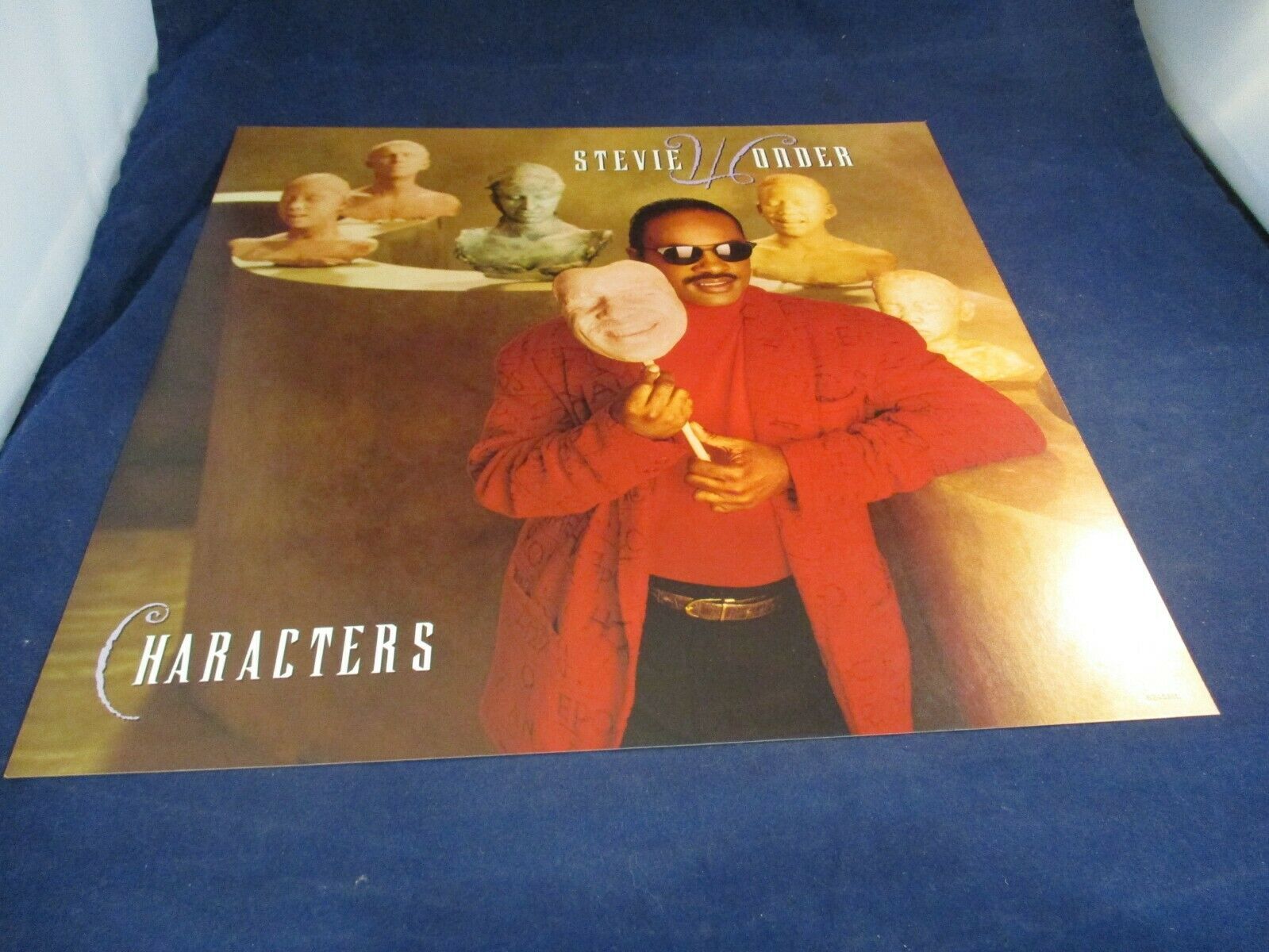 Stevie Wonder Characters Promotional LP Flat Display 12inx12in