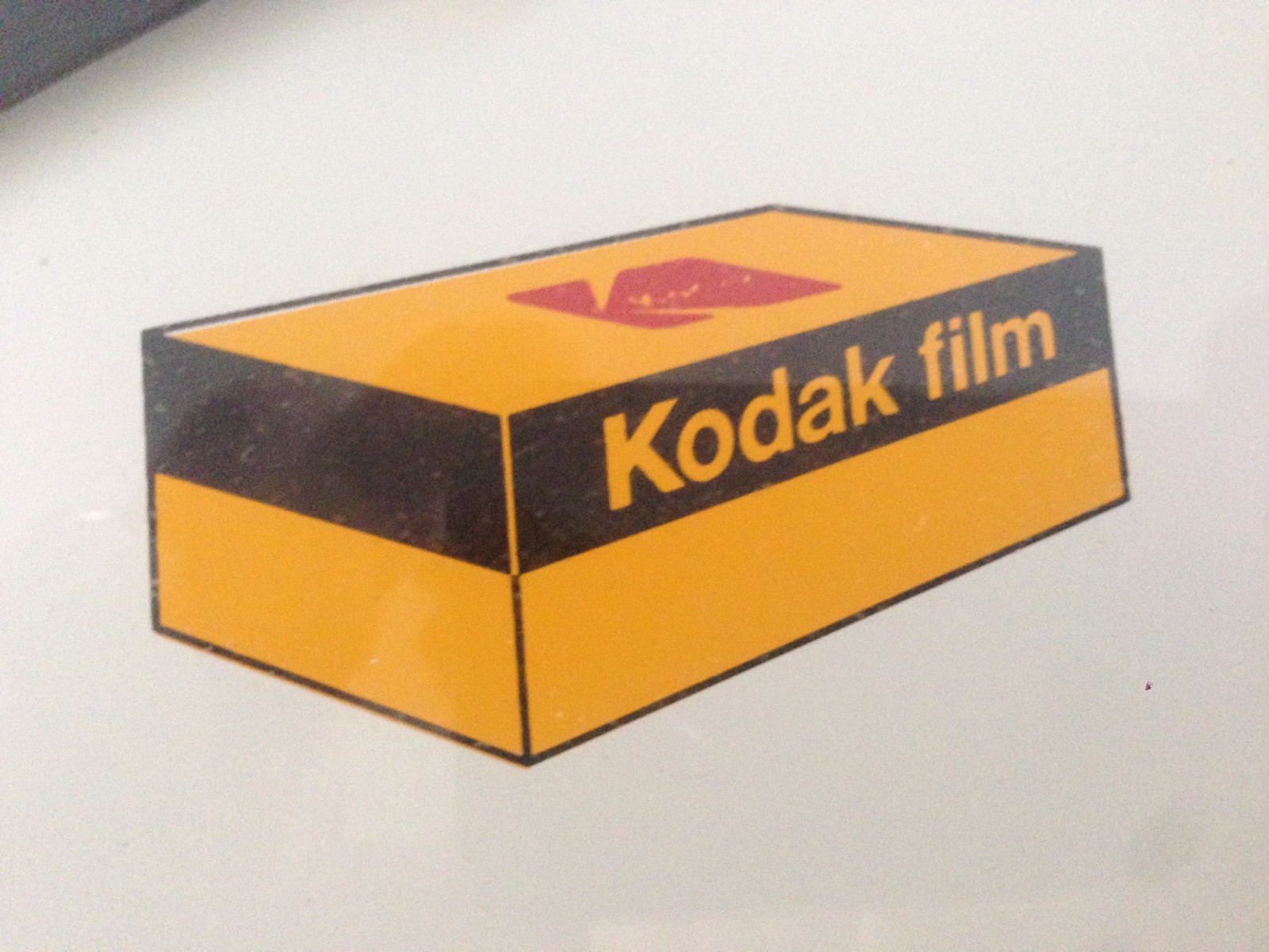 1960s “Use Kodak Film” Kodak Camera Advertising Large Outdoor Glass Thermometer