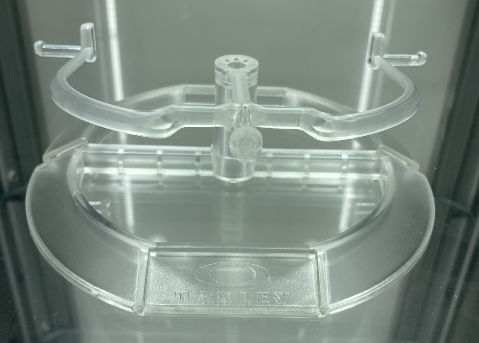 Oakley Sunglasses clear Plastic 1 Tier Display Stand Mount