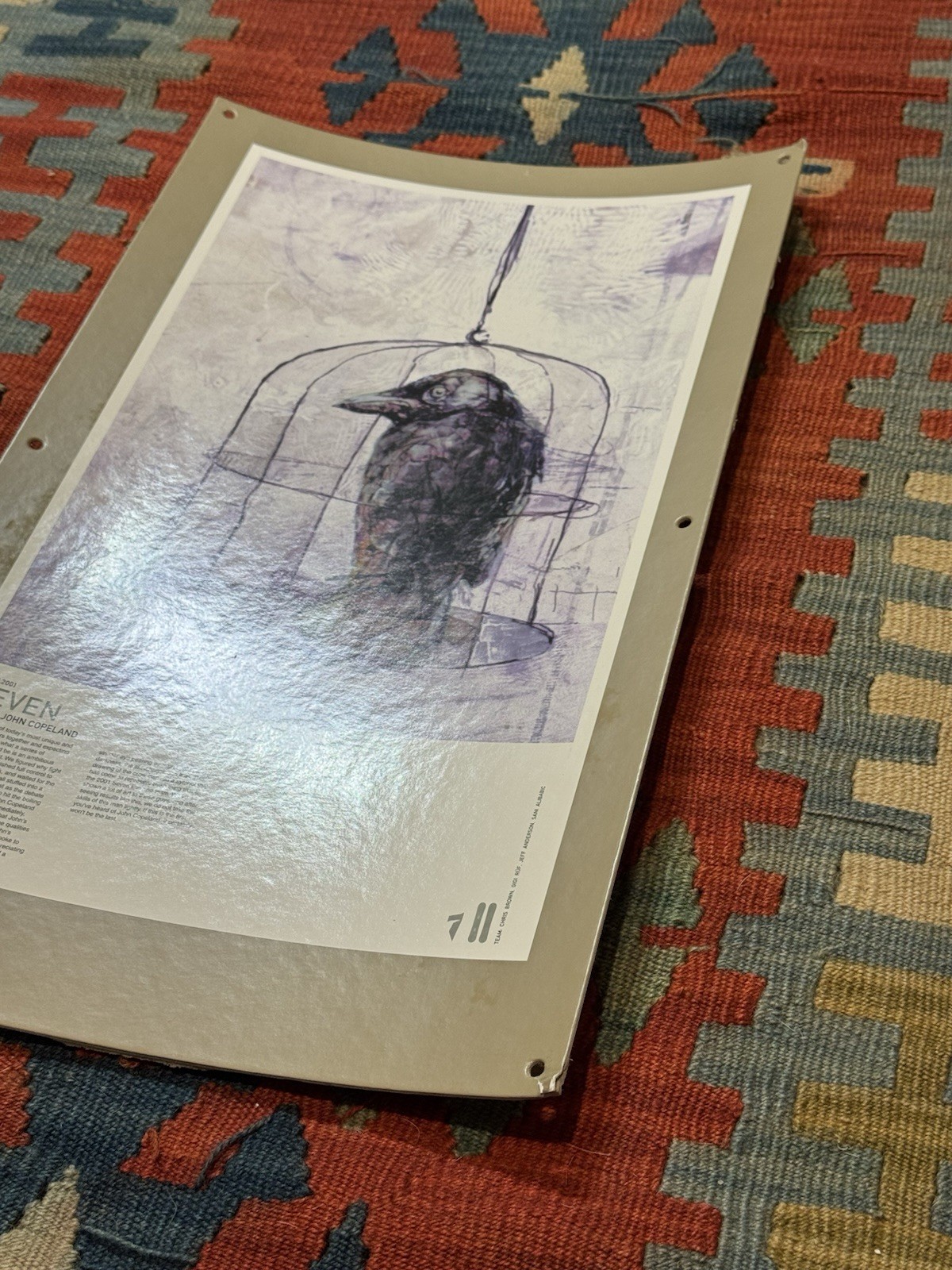 Vintage Burton 2001 Seven Snowboard In-store Display Art John Copeland Raven