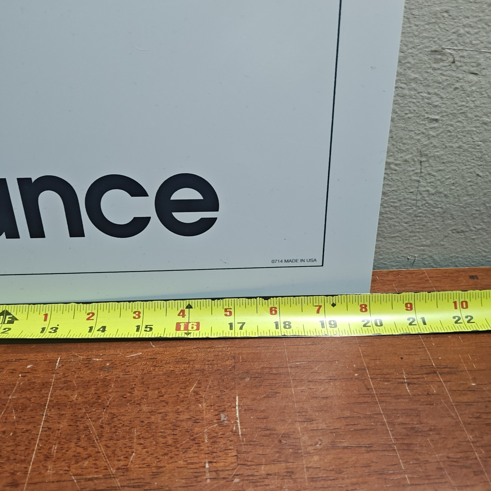 NEW BALANCE Shoe Store Retail Wall Hanging Sign Display White 20X10