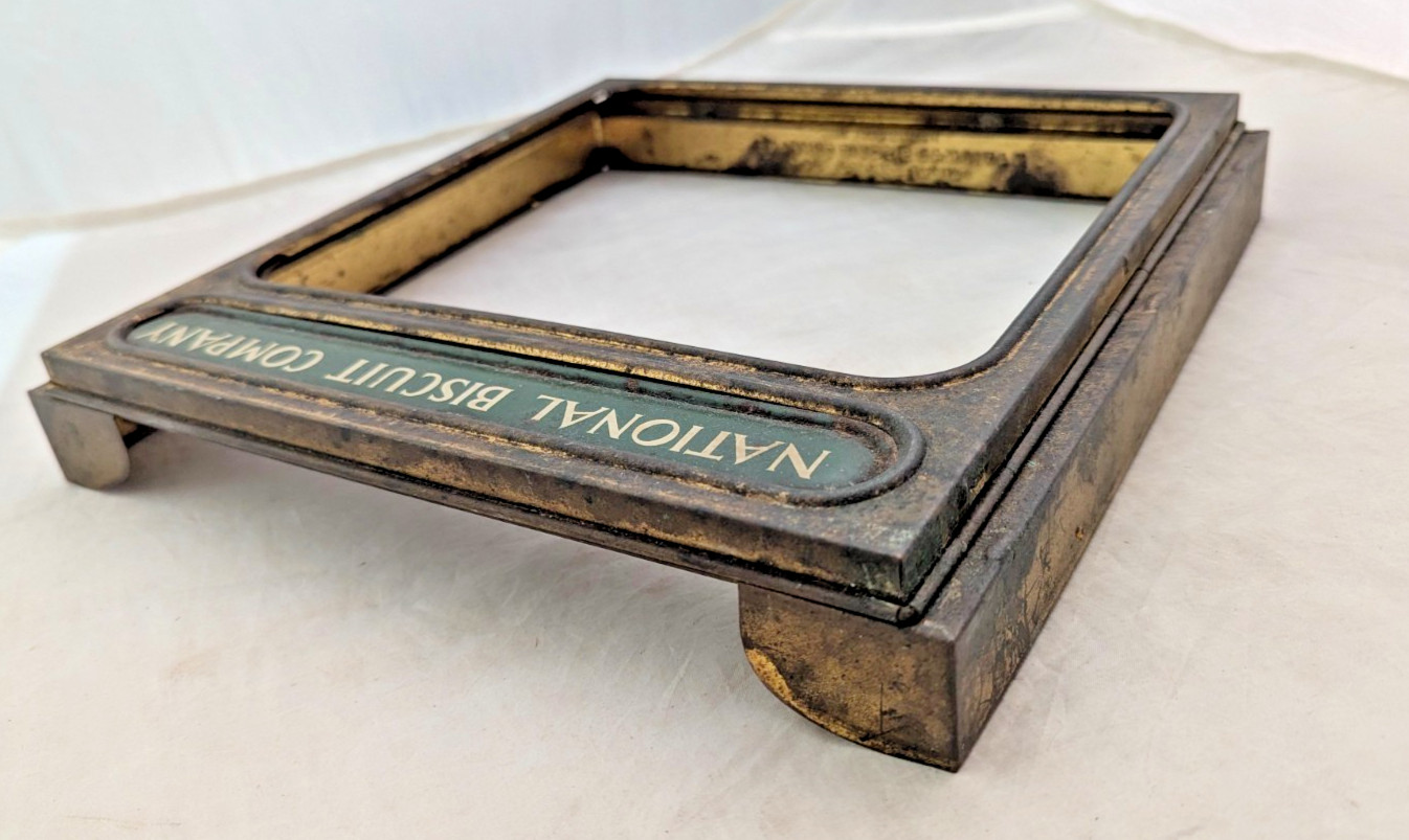 Antique National Biscuit Co Uneeda Bakers Display Case Top