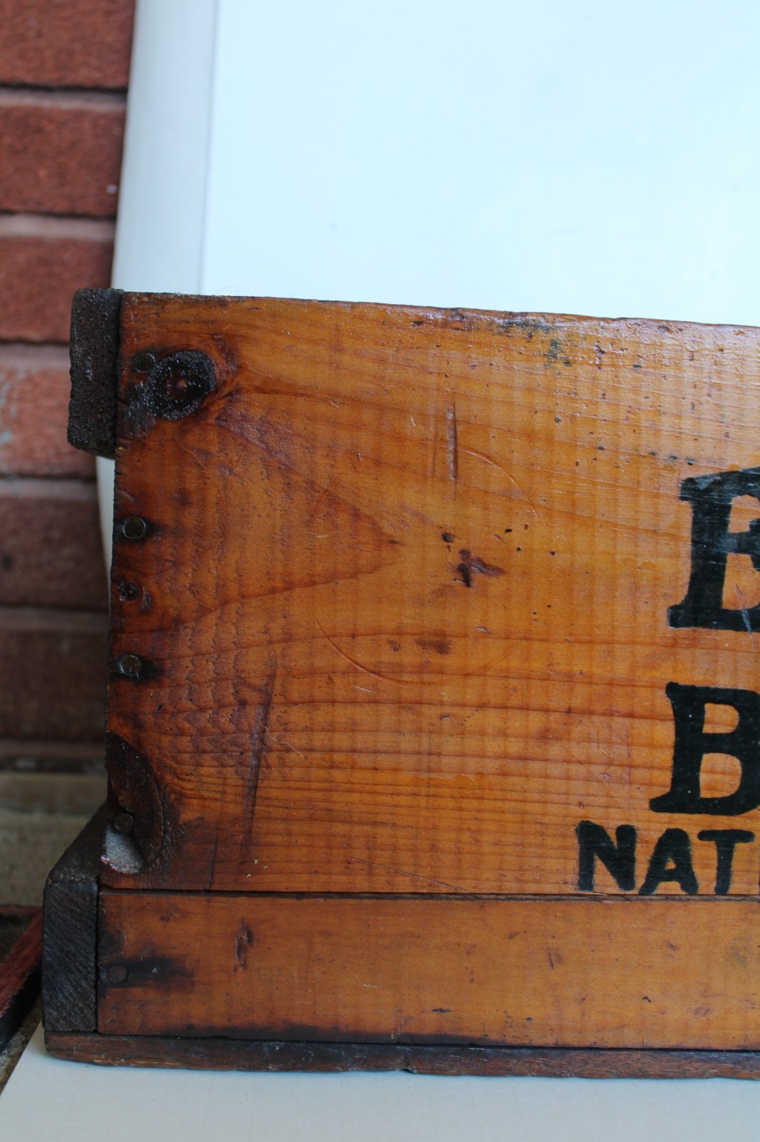 Antique 1920’s EVEREADY Batteries Large Wood Advertising Crate (27″)