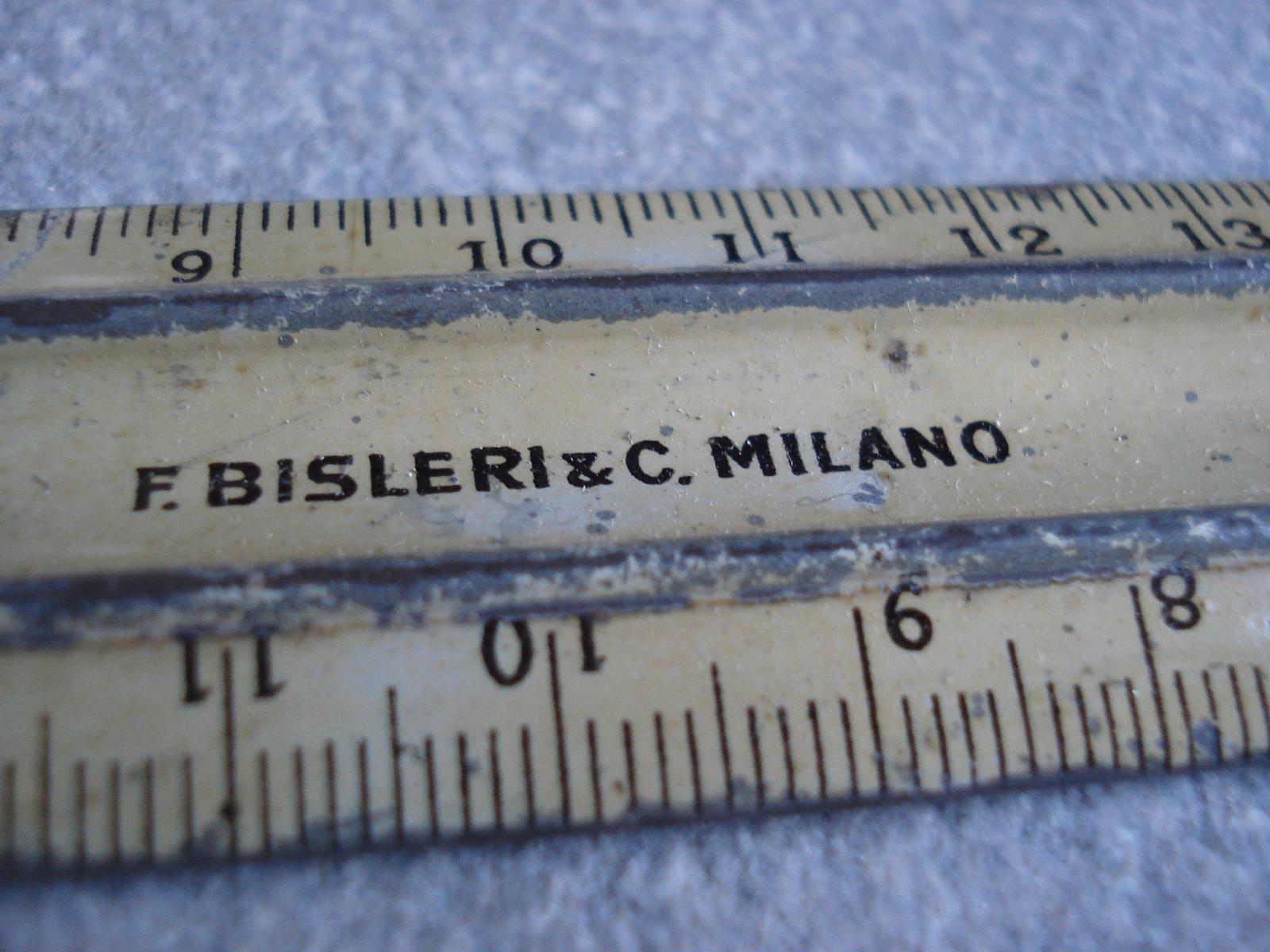 1920 FERRO CHINA BISLERI MILANO HEXANOFELE MALARIA RULER SCREEN PRINTED SHEET METAL