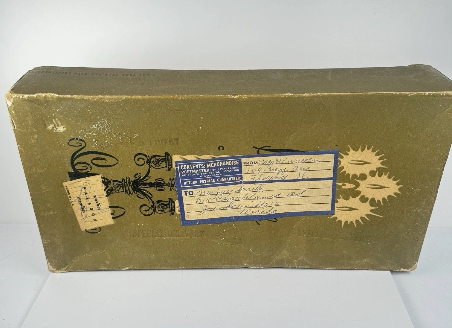 VTG Victrylite Candle Co Box No 612 Advertising Ephemera Oshkosh WI No Candles