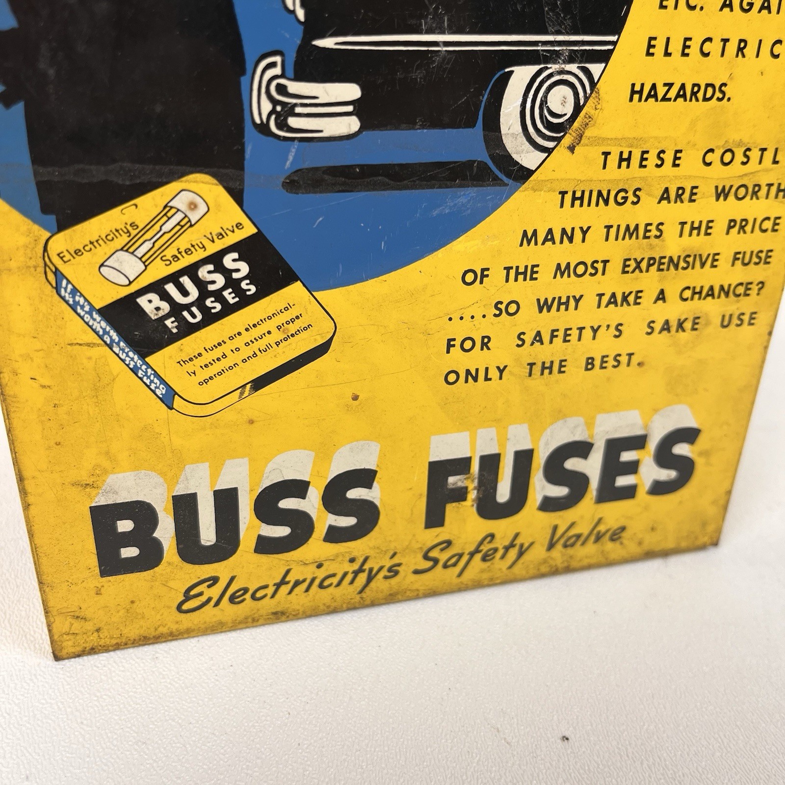 Vintage Automotive Buss Fuse Counter Display Car Truck Parts Store USA