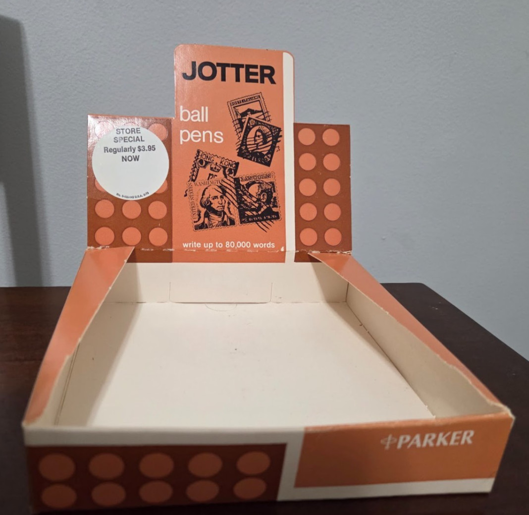 Vintage Parker Pen Retail Store Display Case – Parker Jotter 45 Flighter Box