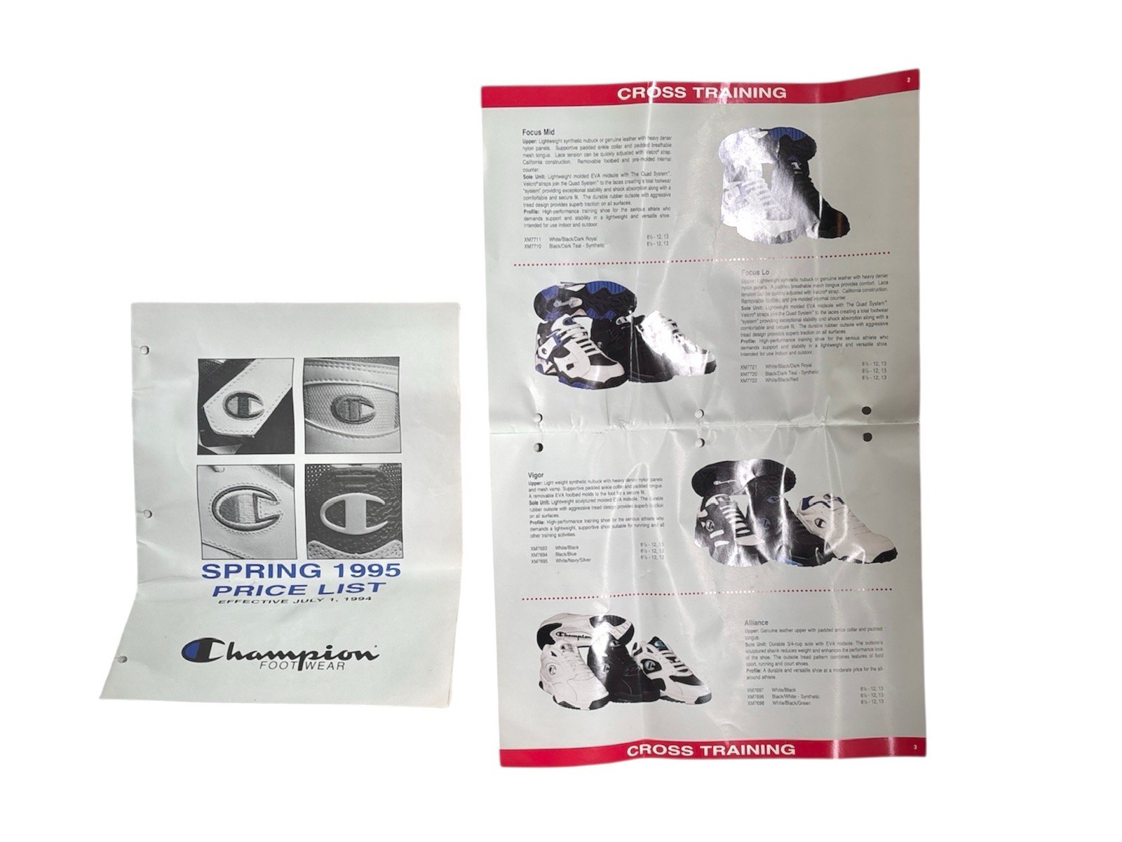 vintage champion footwear spring 1995 new arrivals shoe catalog 90s store issue