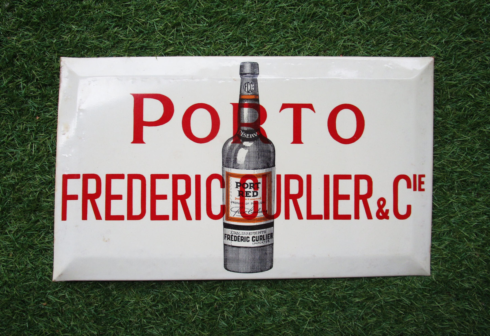 Antique Very Beautiful Glacoide Advertising Porto Frederic Curlier # Plate
