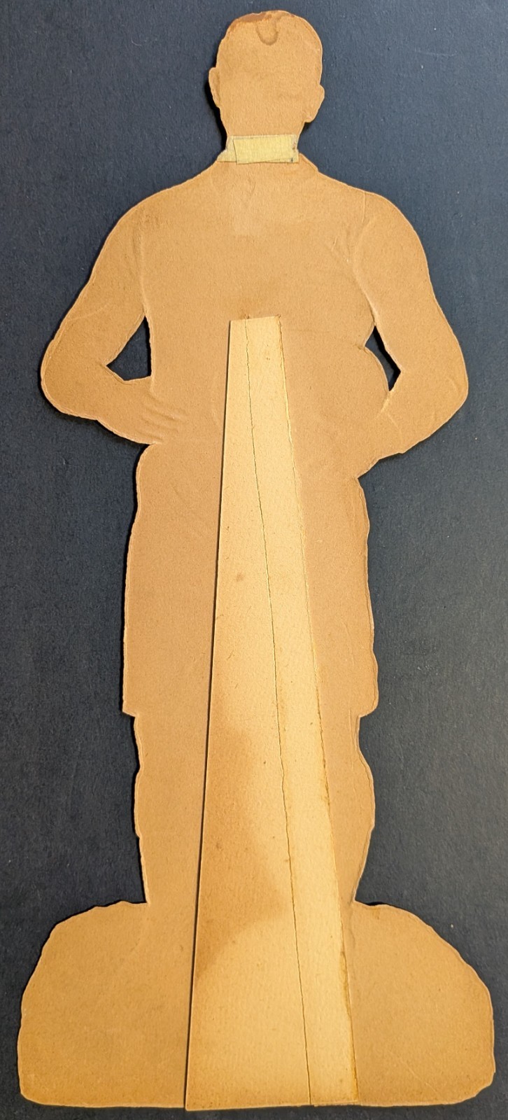 Circa 1890 Rare Football Rugby Die Cut Player 12 Inch Easel Retailer’s Display