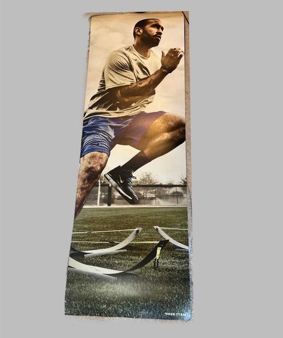 Nike Matt Kemp Banner Vinyl Store Advertising Sign Hard Thick Poster 78”x25”