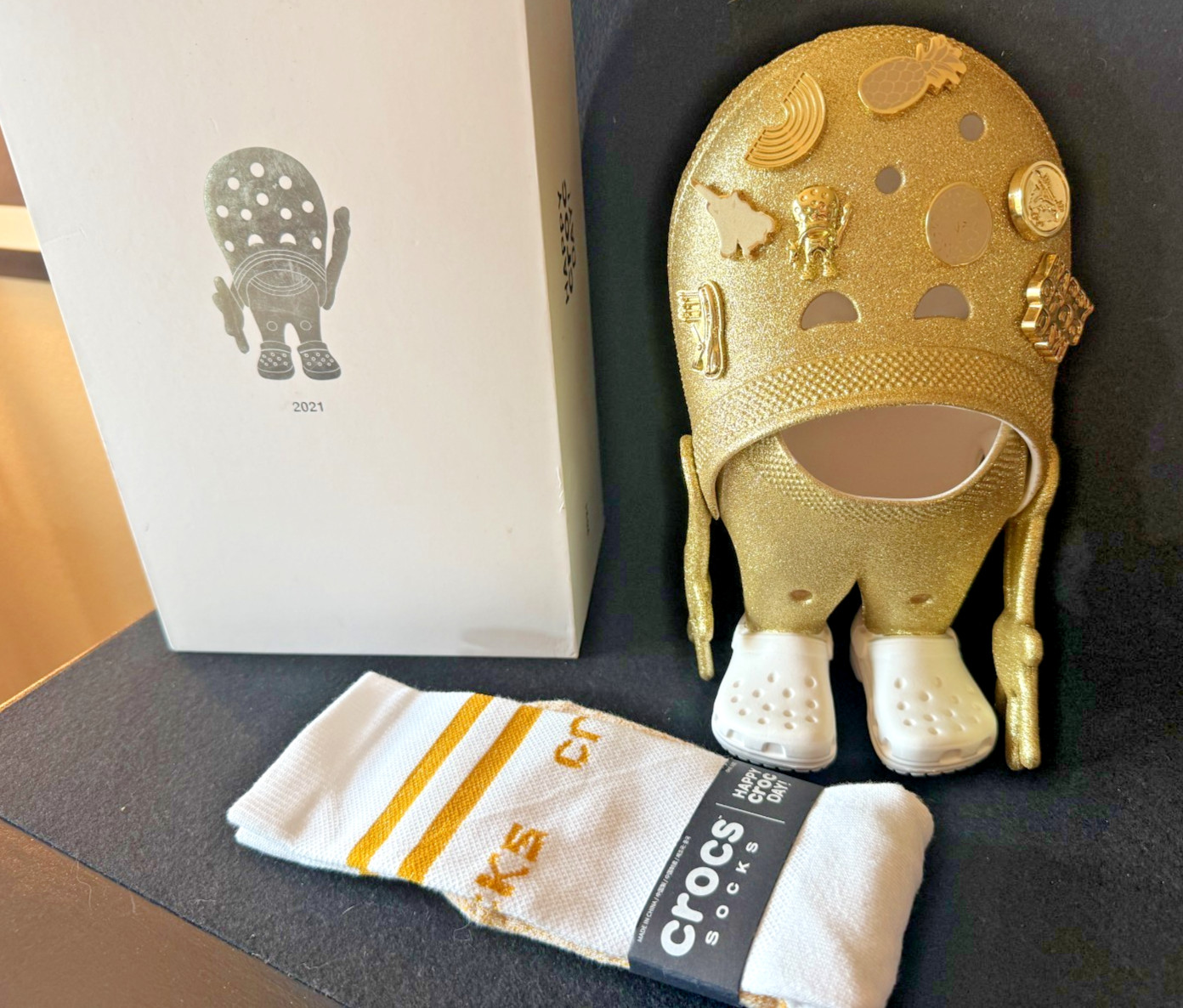 GOLD Croc DAY LIL’ 2021 Bundle Exclusive Friends & Family Croc Doll W/Box Crocs