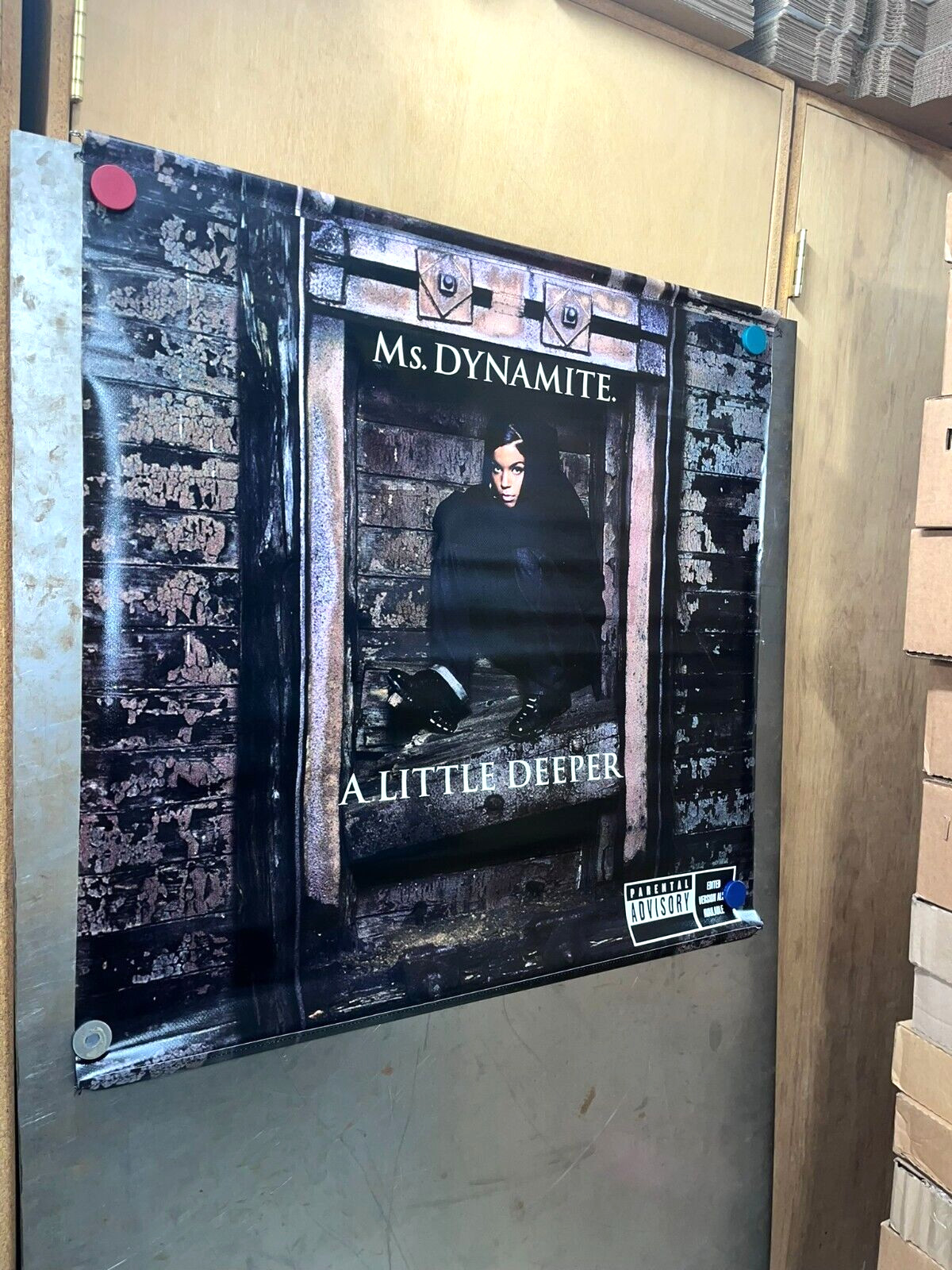 MS. DYNAMITE A Little Deeper 2-SIDED VINYL PROMO BANNER Interscope Records RnB