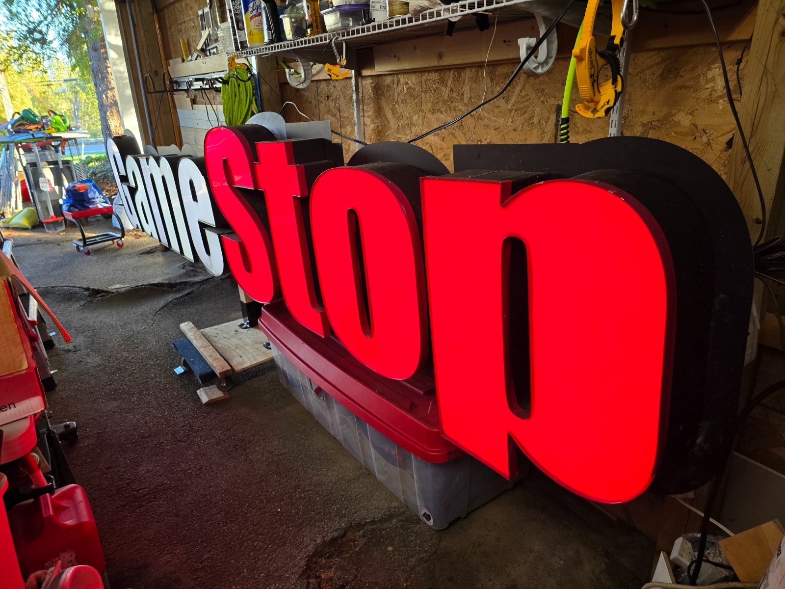 Authentic Massive 18FT Retired GameStop Sign – Lighted Retail Store Display Rare