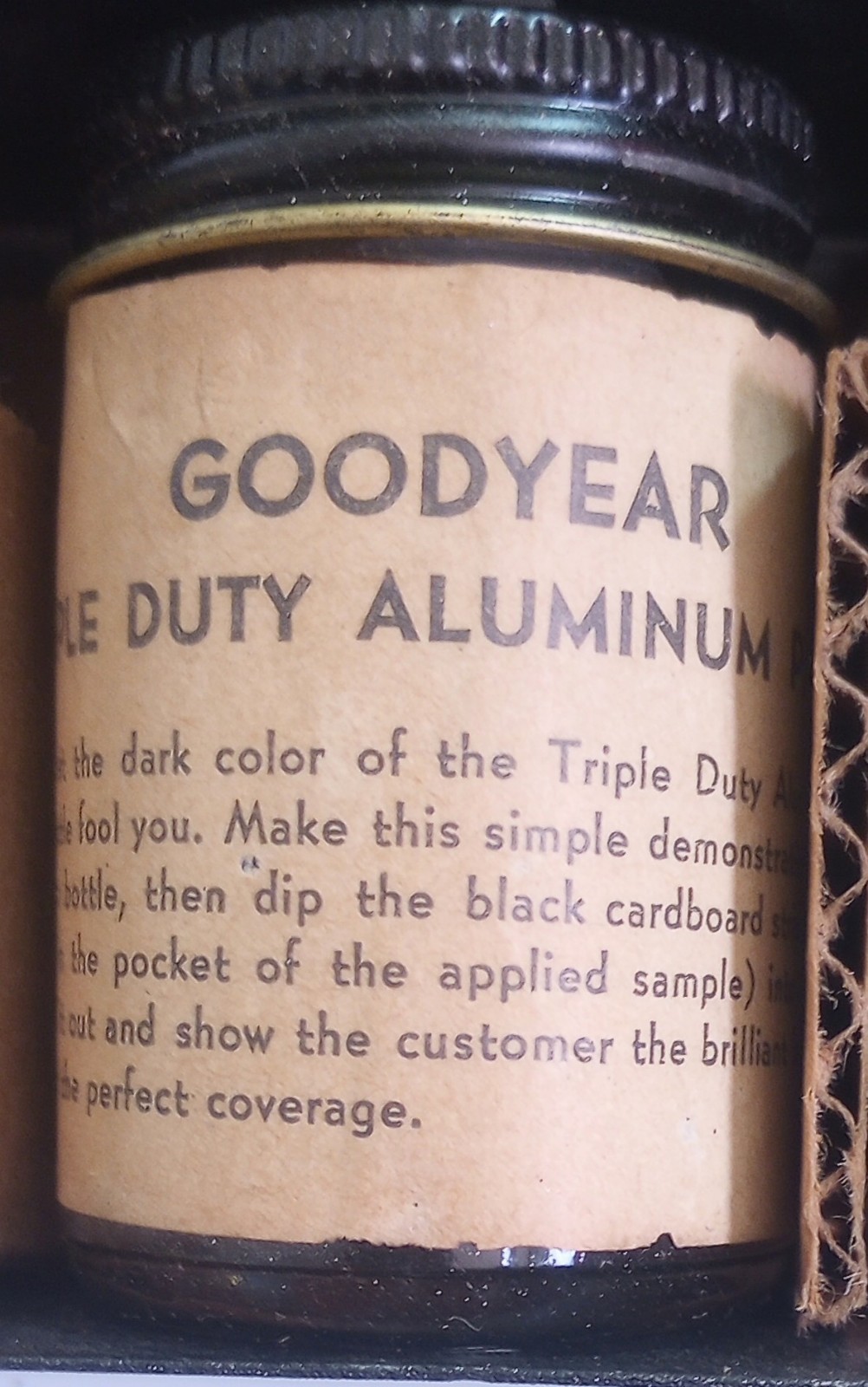 1930’s-50’s Goodyear Roofing Salesman Sample Kit Complete & Unopened Jars…