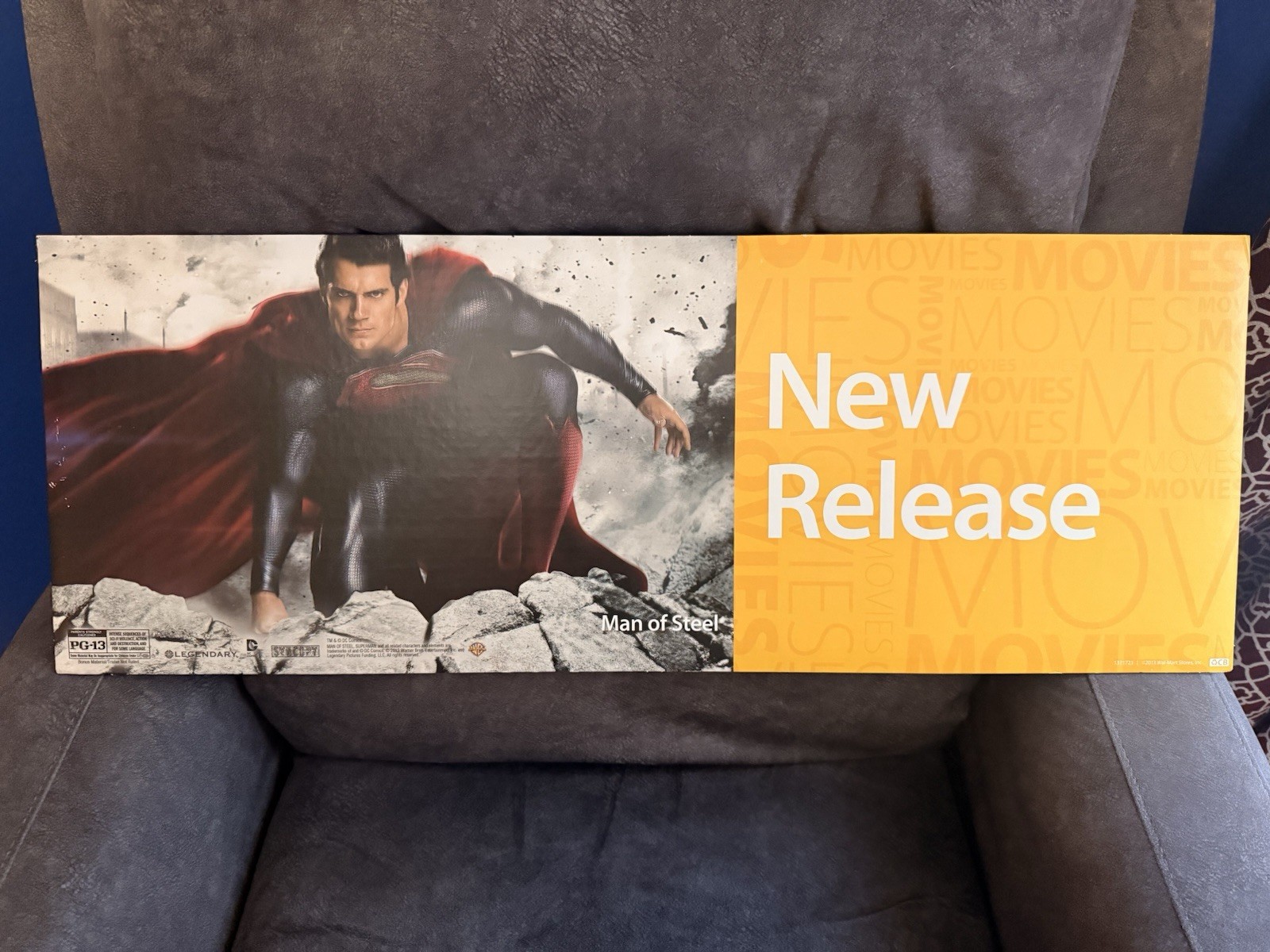 MAN OF STEEL Walmart display | Superman | Henry Cavill | Over 2 Feet Long!