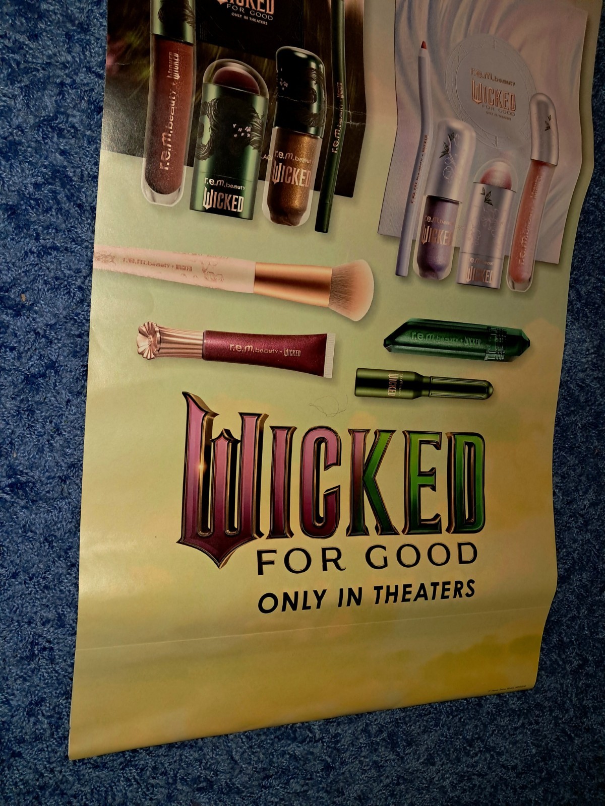 Ariana Grande REM Beauty Wicked For Good 4.5 FT PROMO POSTER RARE Ulta Christmas