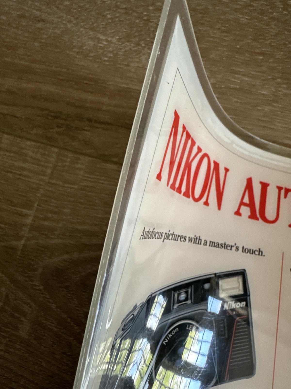 Vintage Nikon Autofocus Compacts Camera Advertising Display Sign Counter Mat