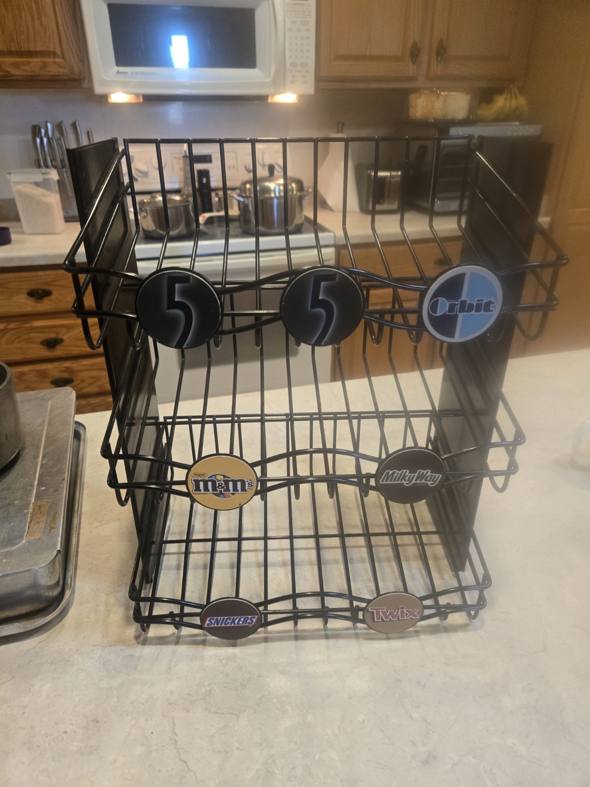 M&M Milky Way Twix Snickers Mars Wrigley Metal Candy Rack Display