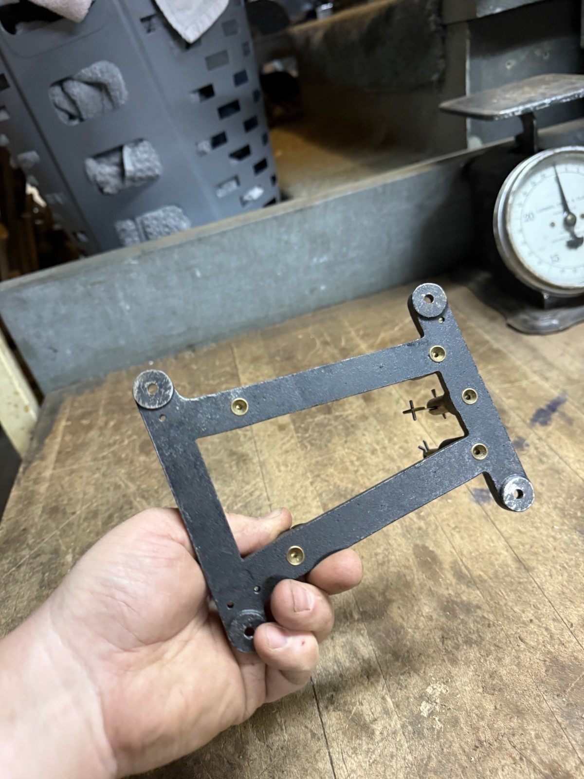 Vintage Advertising Motion Sign Display Clock Motor Movement Mount Bracket Parts