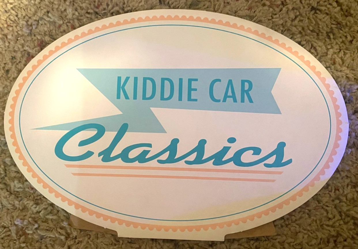 Hallmark Kiddie Car Classics in Store 1995 Display Ad Standup 15″ x 10″ New