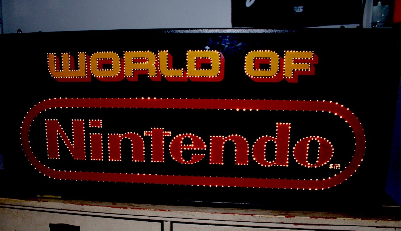 Fiber Optic World of Nintendo Light-Up Store Display Advertising Sign