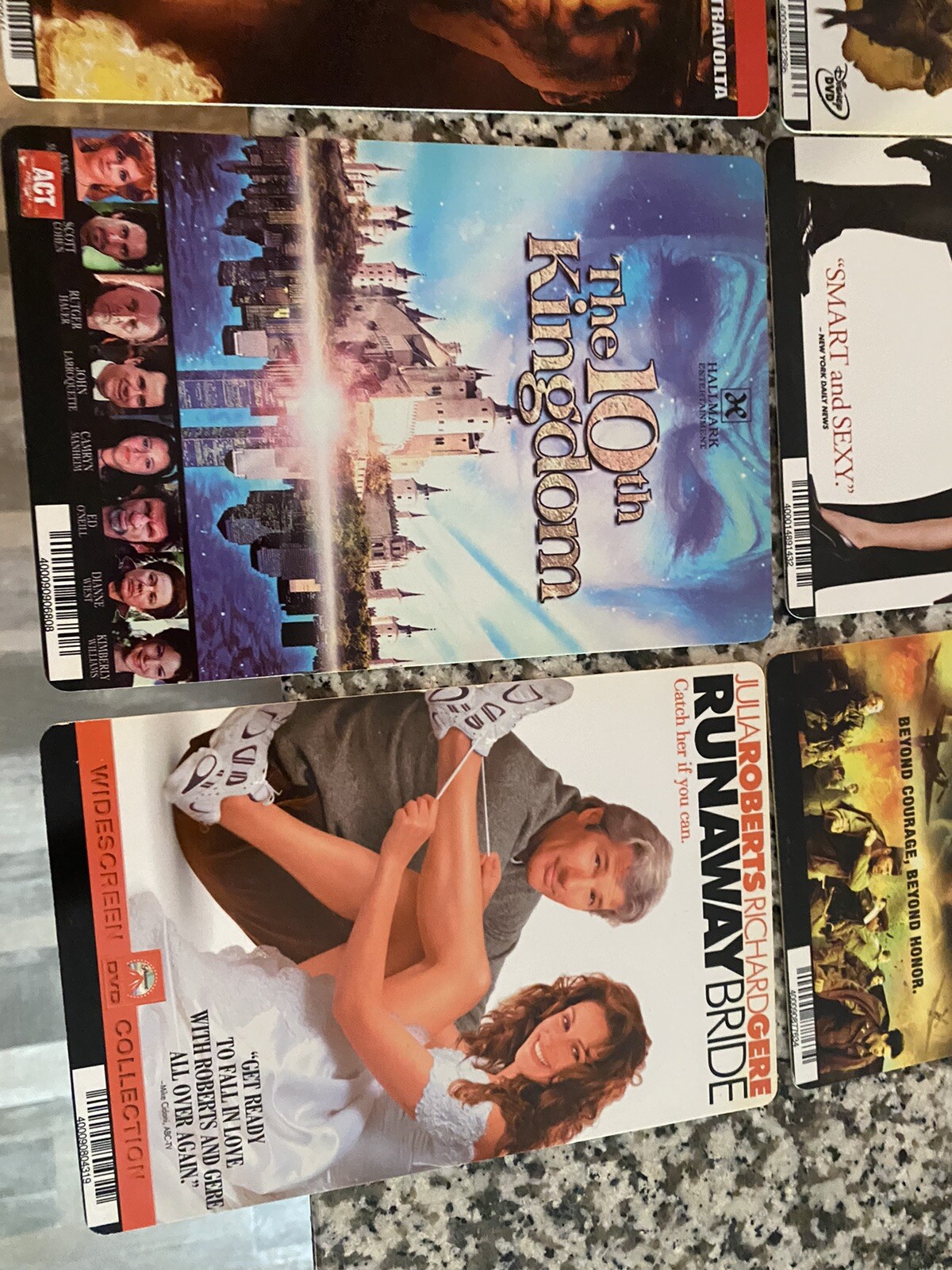 8 Blockbuster Shelf Backer Display Cards: thick PLASTIC RARE EMPLOYEE RENTAL