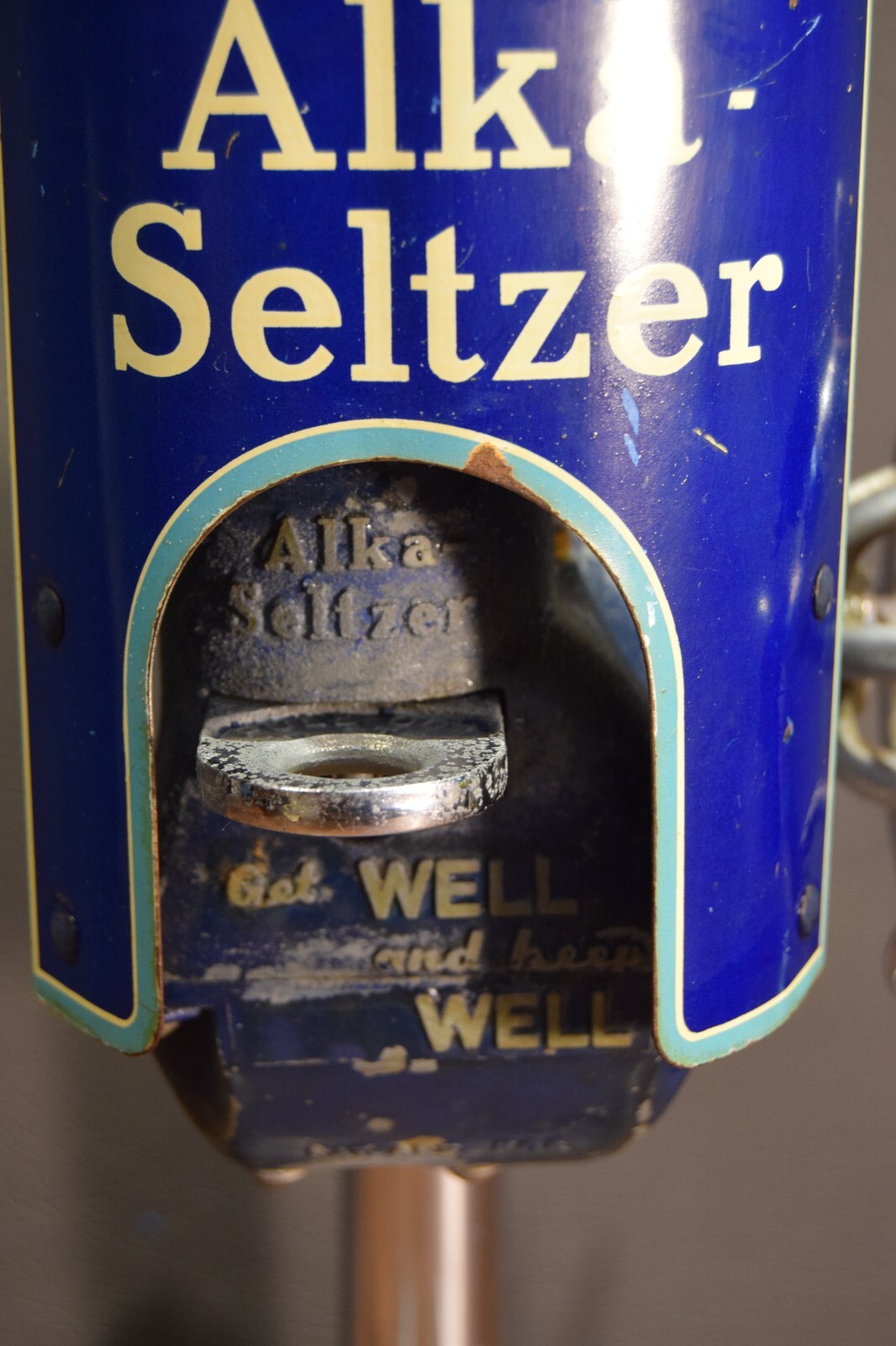 Vintage ALKA SELTZER PHARMACY SODA FOUNTAIN GRINDER DISPENSER MACHINE