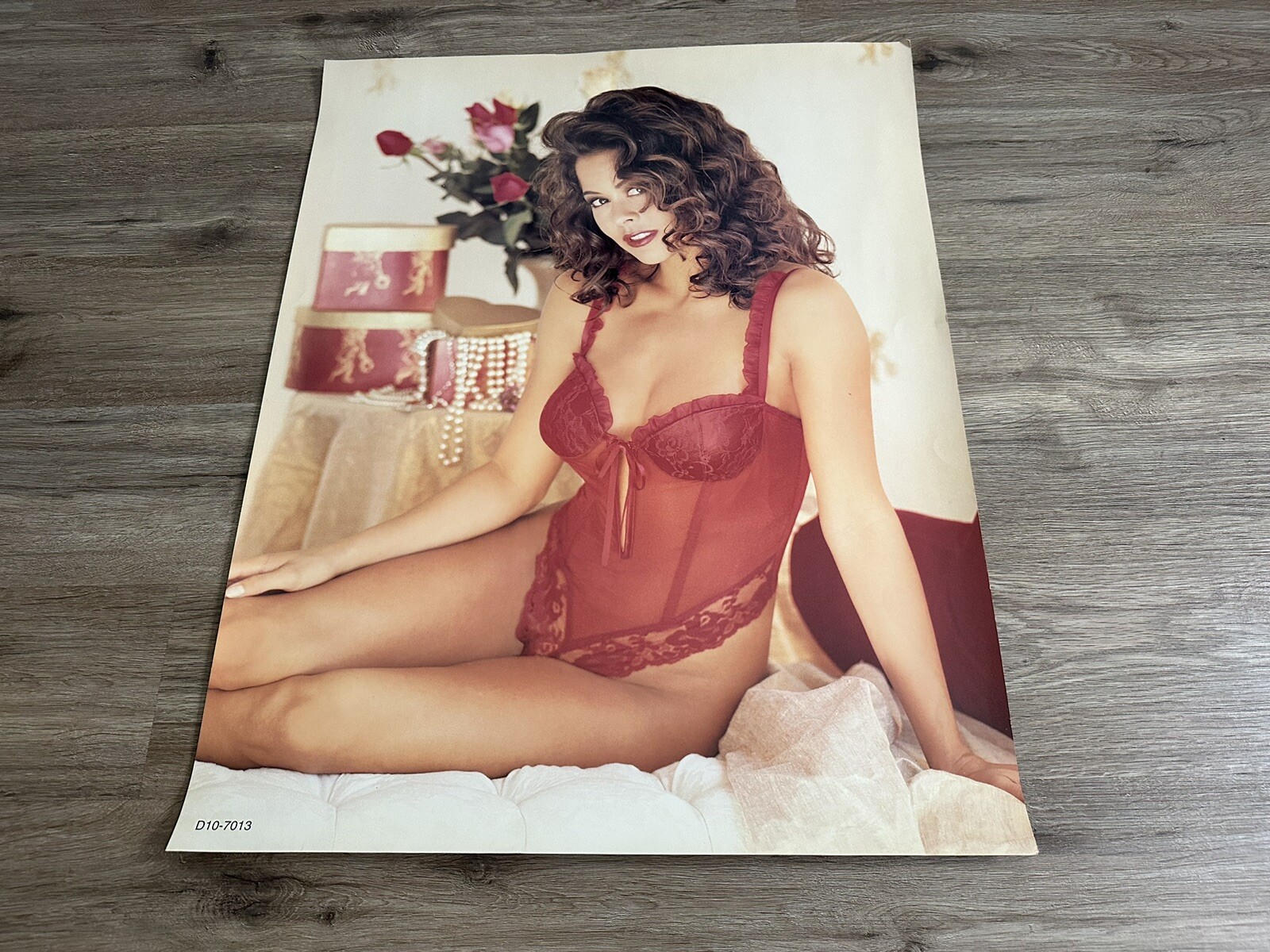 Vintage Fredericks Of Hollywood Sexy Lingerie Model Store Display Poster #23