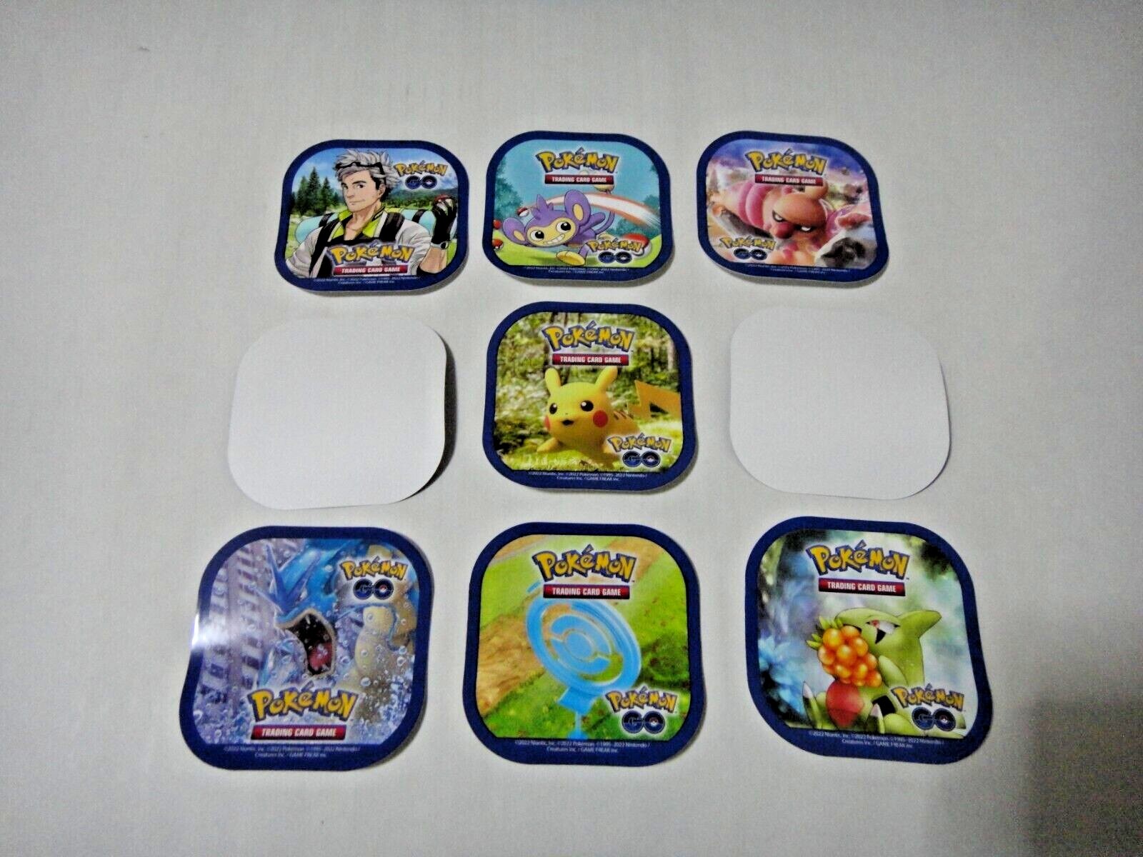 Pokemon GO TCG Set of 9 Characters Stickers 2 1/2″ Collection Toy Gift Promotion