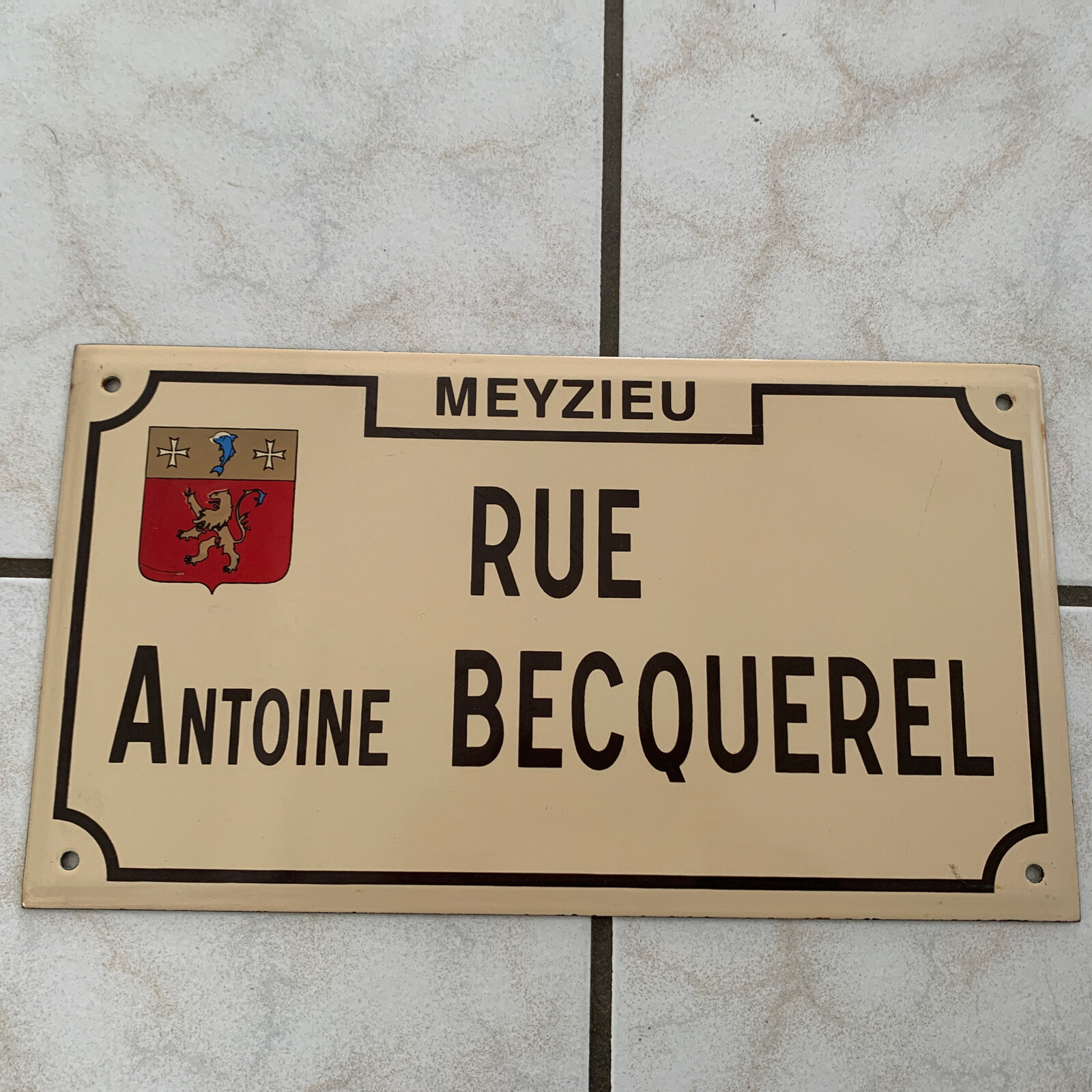PLAQUE DE RUE ÉMAILLÉE