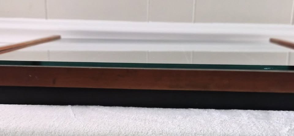 Vintage Gillette Countertop Display Case Barber Shop Advertising Wood Glass