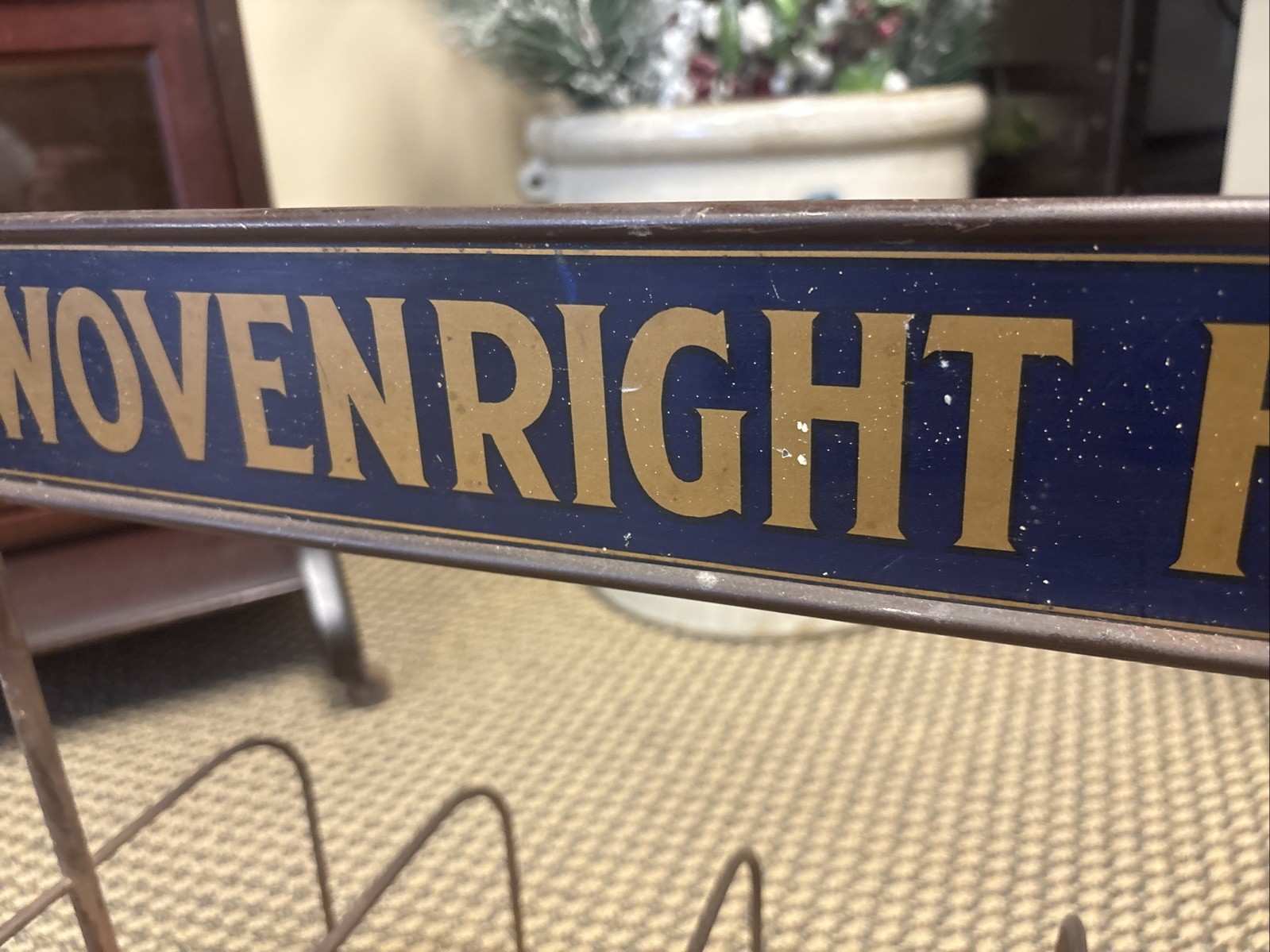 Antique General Store Counter Clothing Display Wovenright Hosiery Cleveland Ohio