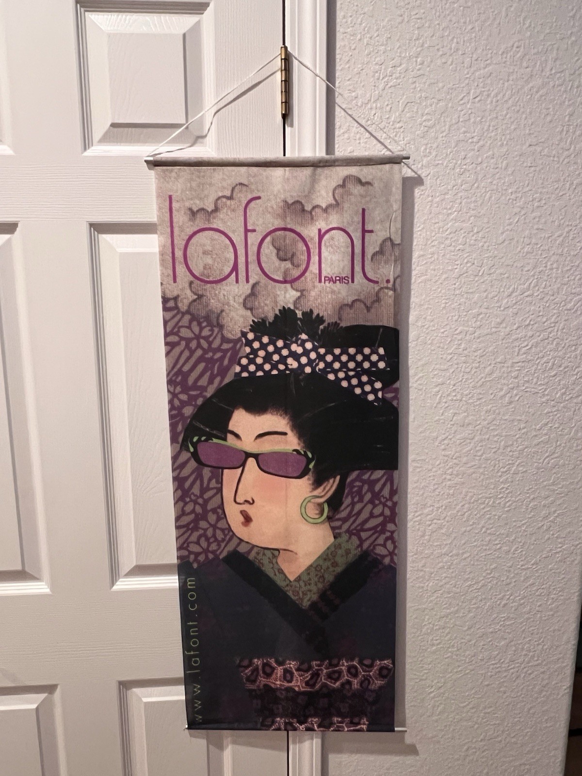 Lafont 15″ x 39″ optical shop hanging cloth sales poster