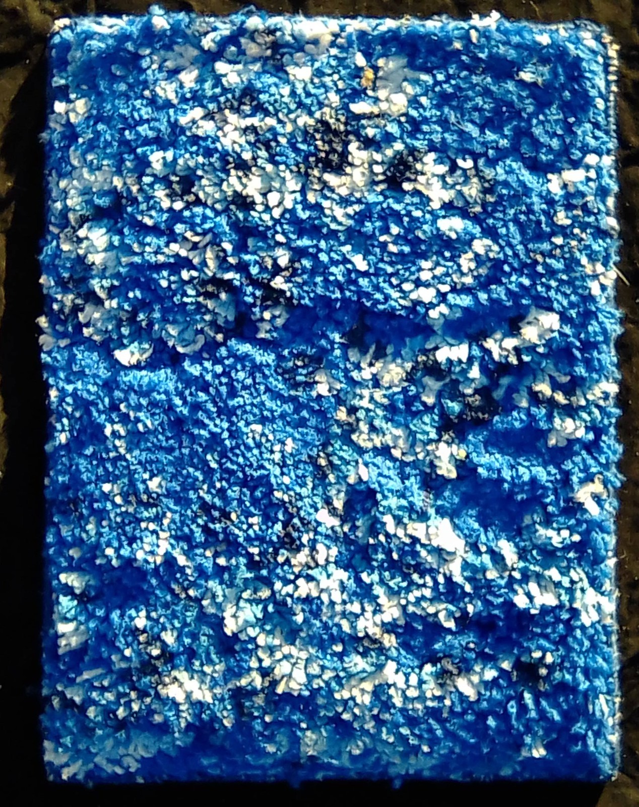 NOS 1970s Trend Carpet Royal Blue Swatch Retro Shag Swatch Space Age MCM 18.2×13