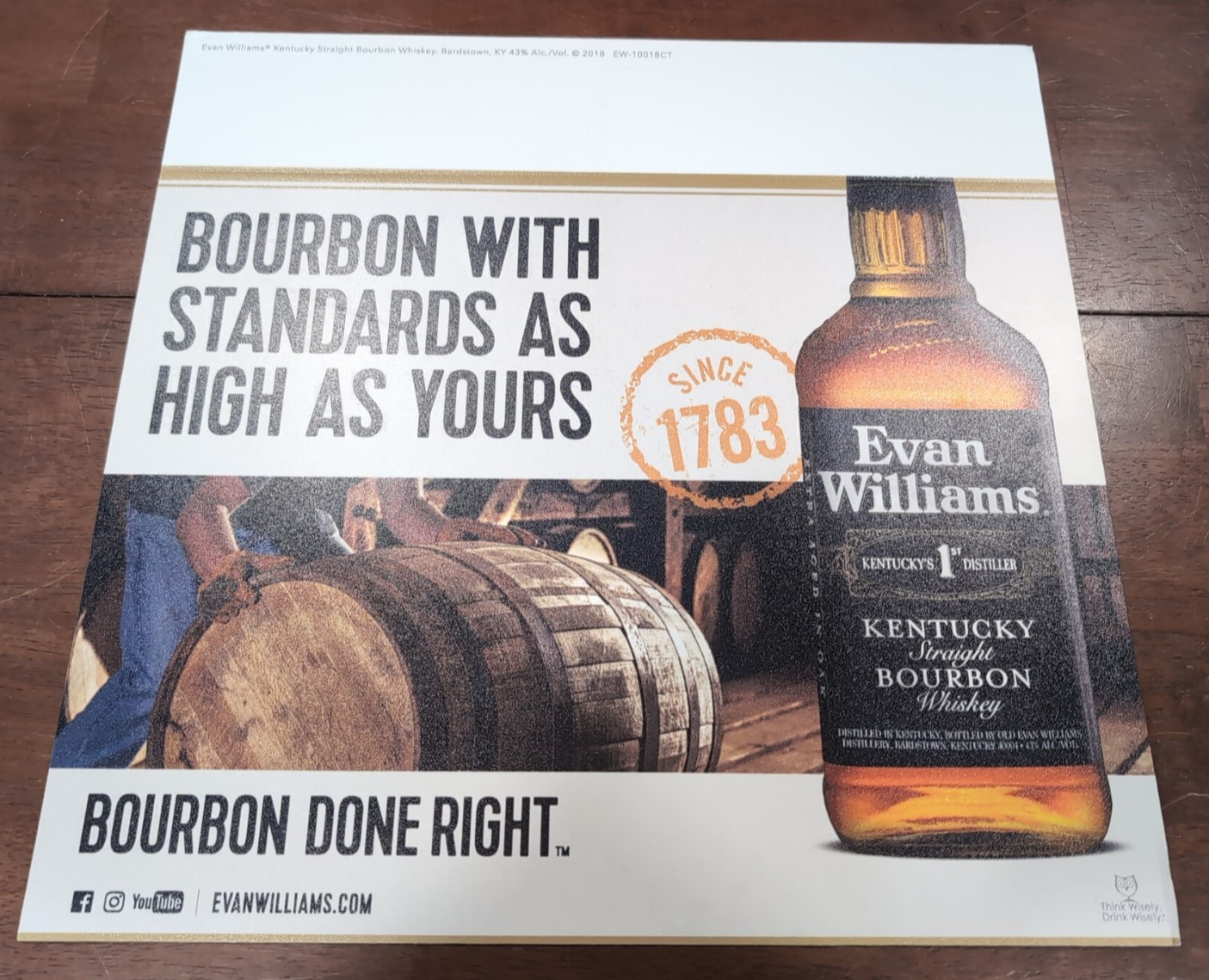 (Lot of 3) Liquor Store Advertising Display Signs, Kentucky Bourbon Whiskey