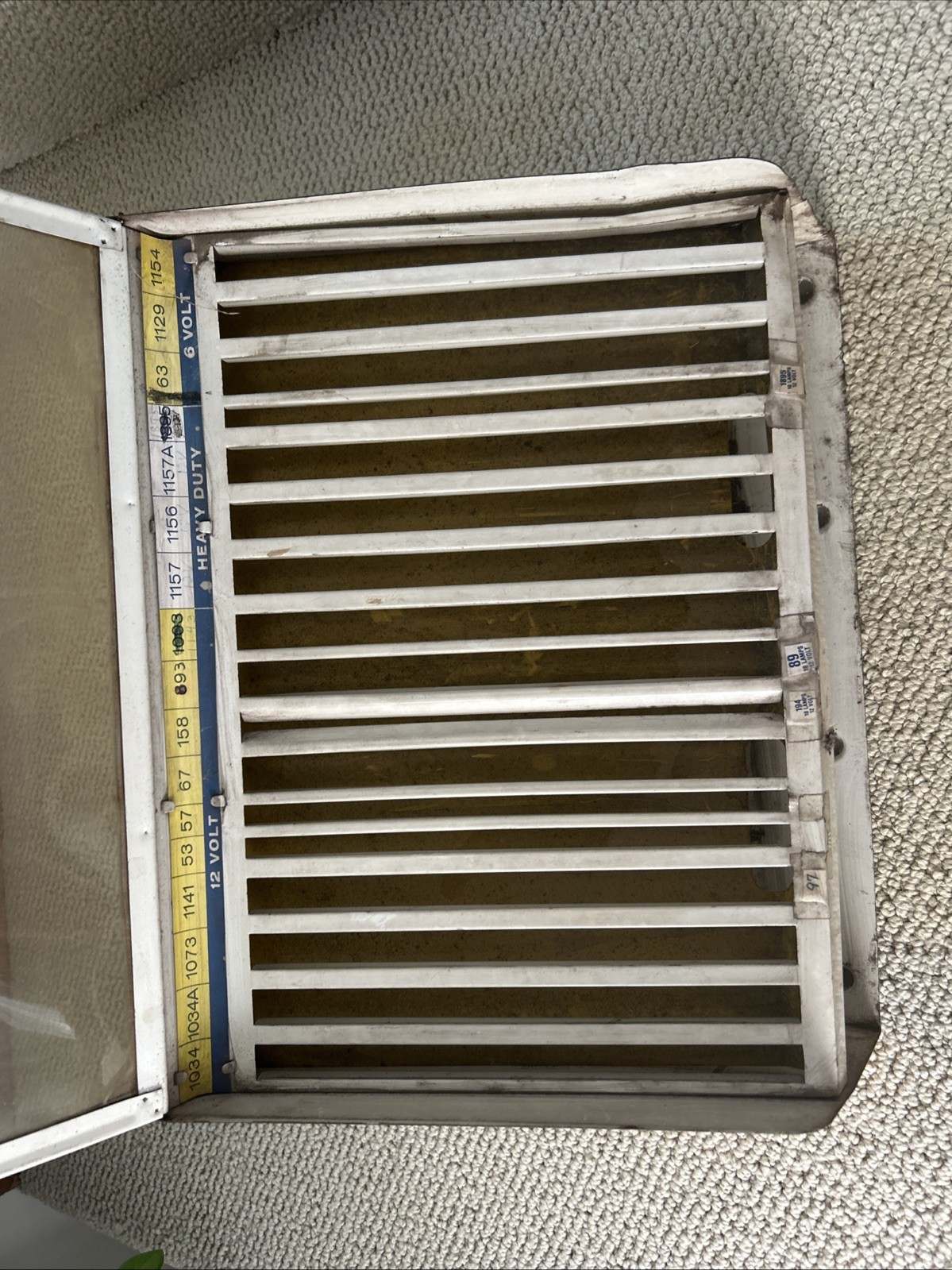 Vtg GE Automotive Service Station/Dealer Auto Bulb Store Display Case