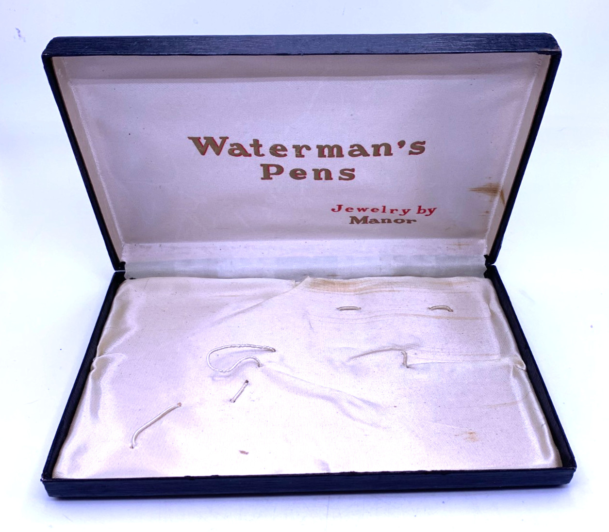 Vintage Waterman’s Pens Box advertising / display box Jewelry by Manor box only