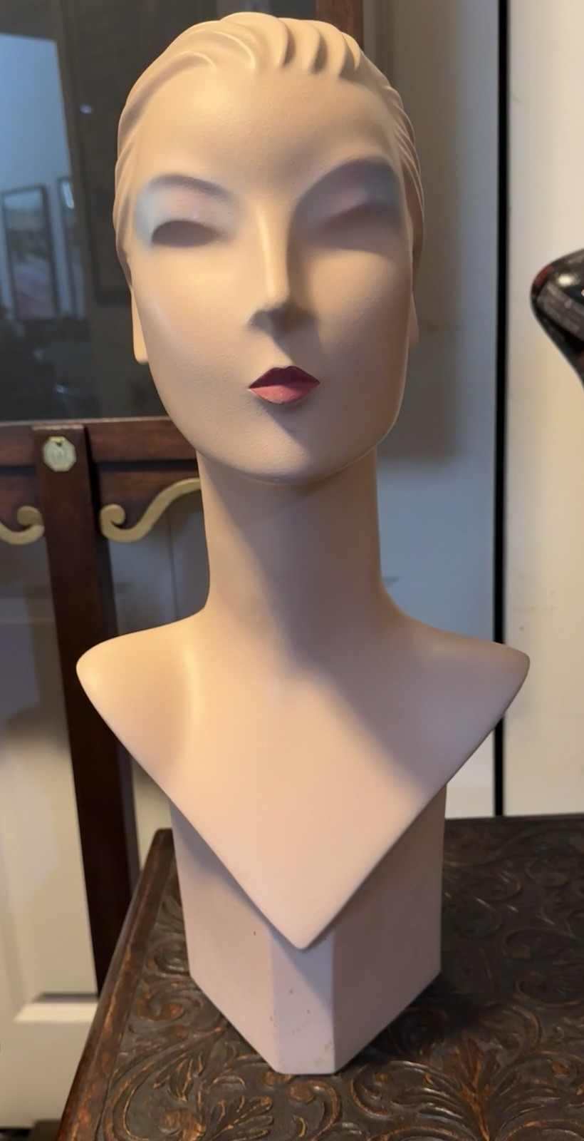 VTG MANNEQUIN Head Bust Hat Sunglass Jewelry Display By HINDSGAUL Denmark Nagel