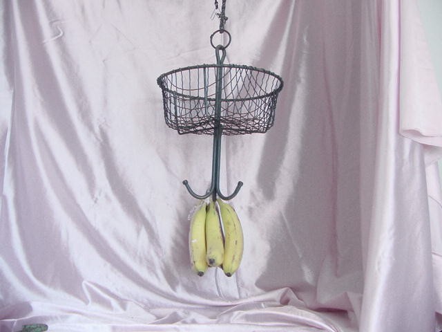 VINTAGE 1940s ERA MOM & POP FOOD CORNER STORE HANGING FRUIT VEG. DISPLAY BASKET