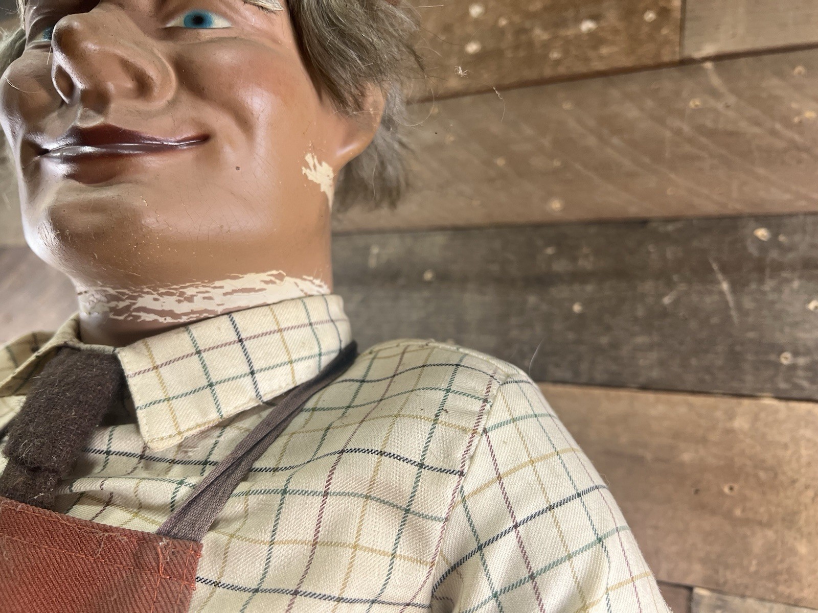 Vintage Automaton Animated Cobbler Window Store Display Figure WORKING