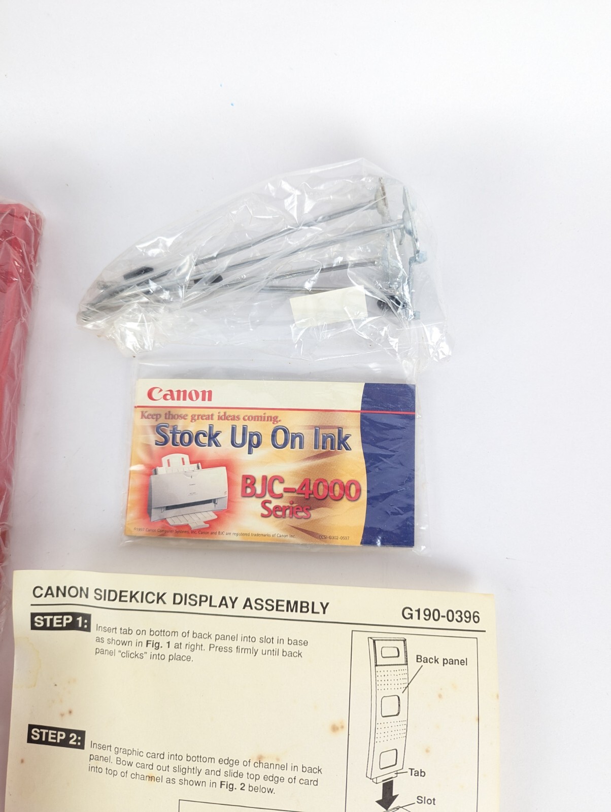 Canon Sidekick Store Display Rack Peg Back Tabletop 18″ Tall Ink Camera Printer