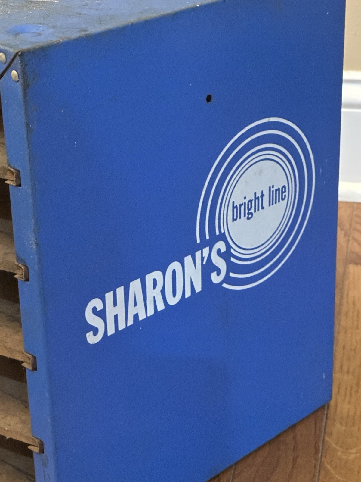 Vintage Sharon’s Bright Line Fastener Center Drawer Cabinet Metal Display